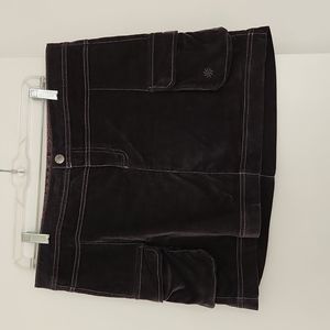 Athleta gray micro corduroy skirt size 10